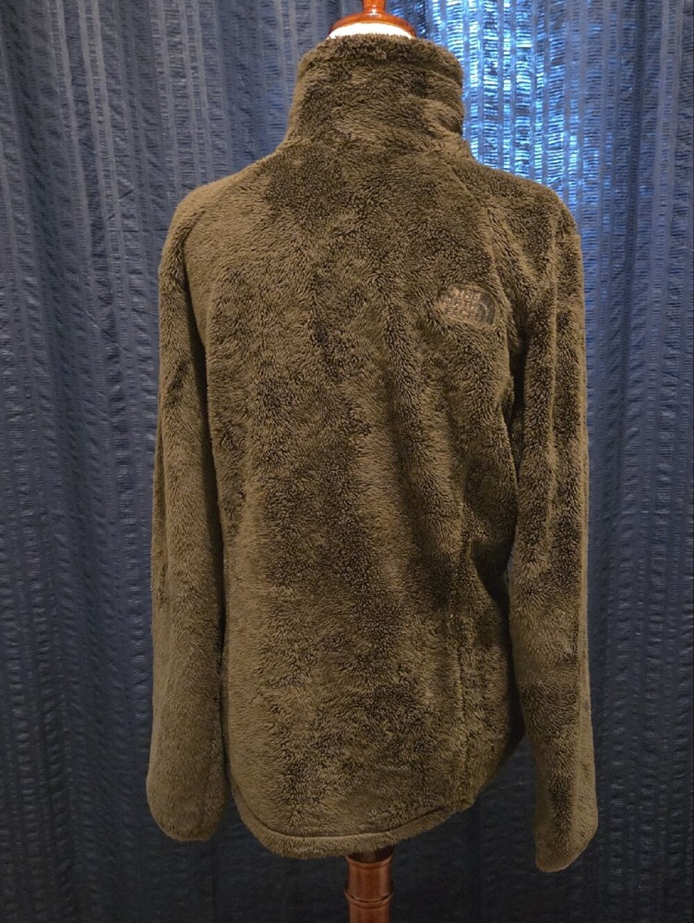The North Face Olive Green Women's Osito Fleece Zip Jacket EUC Size M - Picture 3 of 6
